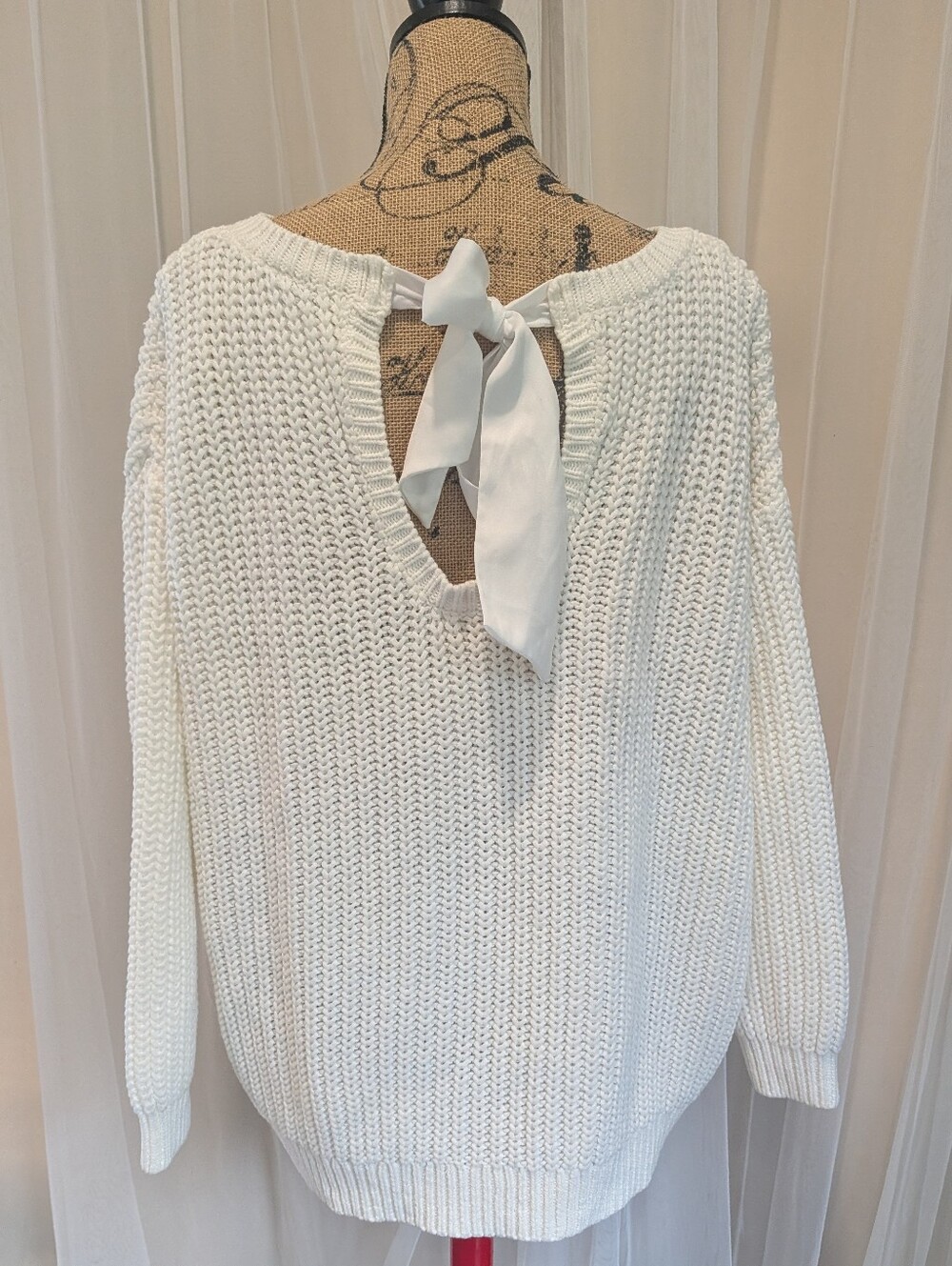 Torrid Cable Tie Back Sweater - Picture 6 of 8